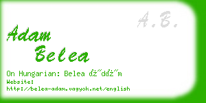 adam belea business card